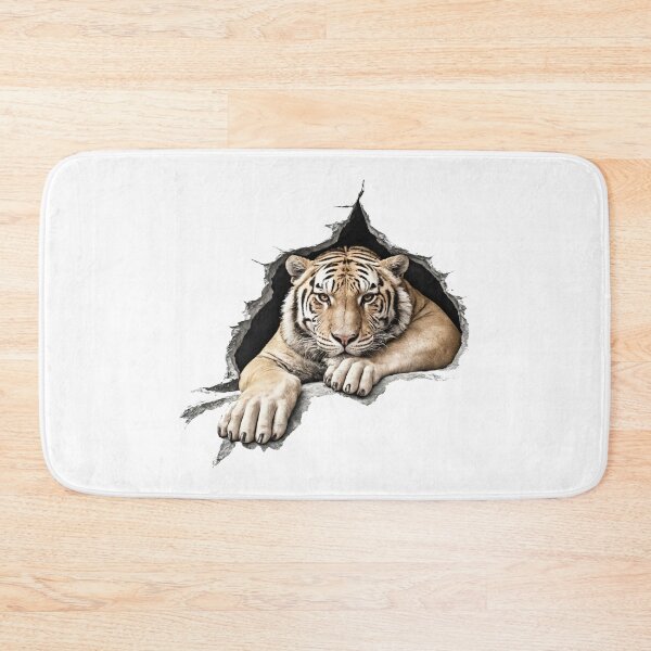 Item preview, Tiger Shattering Stone Wall 4 designed and sold by Tom-Johnson.