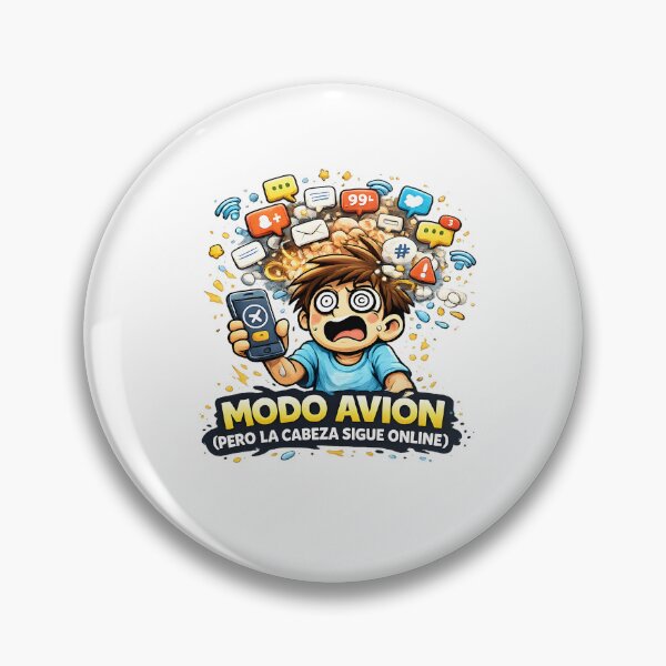 Item preview, Airplane mode (but the brain is still online) – Design humor digital anxiety designed and sold by Studiotorpe.