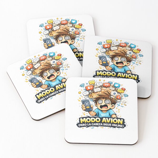 Item preview, Airplane mode (but the brain is still online) – Design humor digital anxiety designed and sold by Studiotorpe.