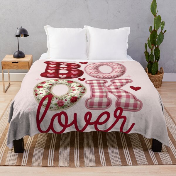 Item preview, Book Lover Typography Fabric Heart Flowers designed and sold by Astralia.