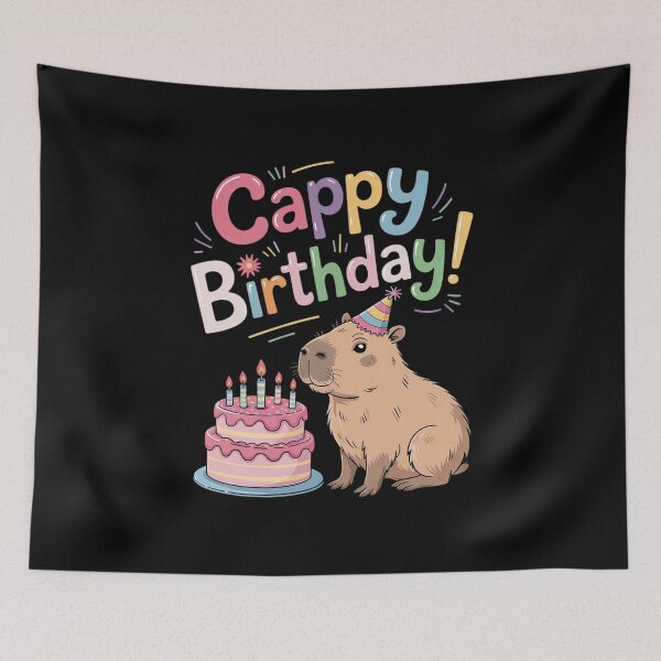 Item preview, Cappy Capy Birthday Cute Capybara Lover Kawaii Amine Kids designed and sold by AquaKiev.