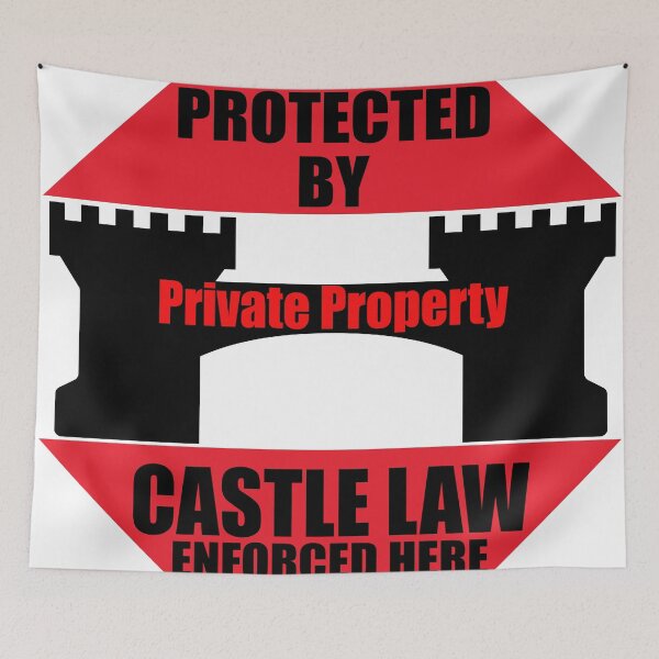 Item preview, Protected by Castle Law designed and sold by HogarthArts.