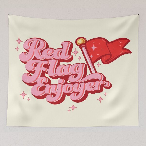 Item preview,  Red Flag Enjoyer Aesthetic Otome Gamer designed and sold by TokimekiCo.