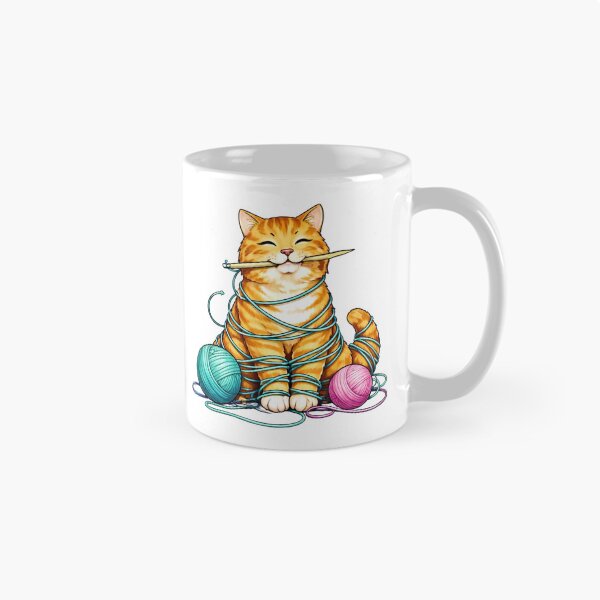 Item preview, Funny Orange Cat Yarn designed and sold by Myra365Art.