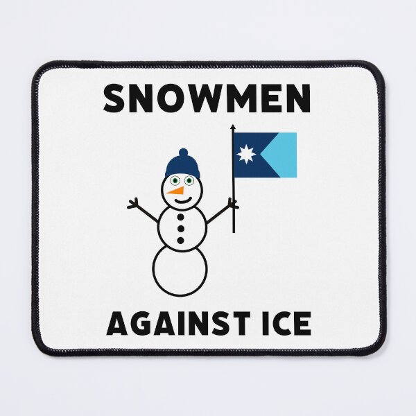 Item preview, Snowmen against ICE designed and sold by Rachel the Artist .