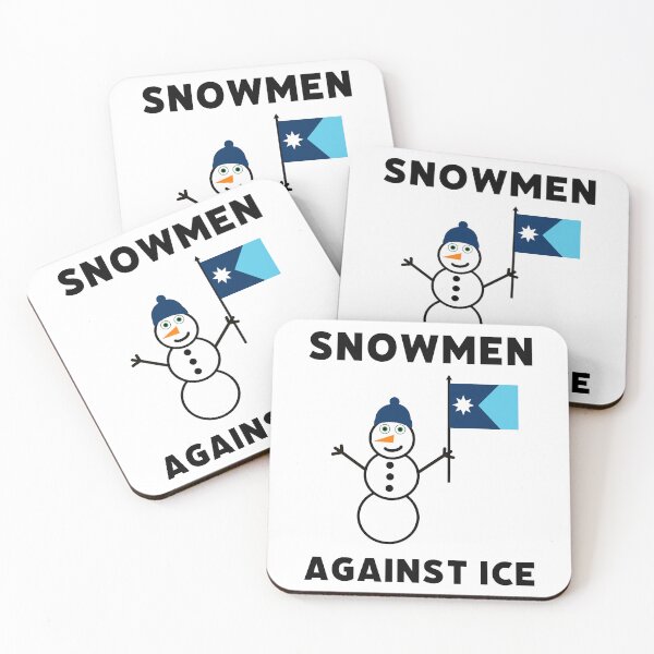 Item preview, Snowmen against ICE  designed and sold by Rachel the Artist .