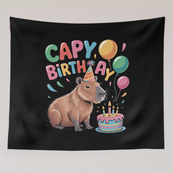 Item preview, Capy Birthday Capybara Lover Rodent Animal Bday Party designed and sold by AquaKiev.