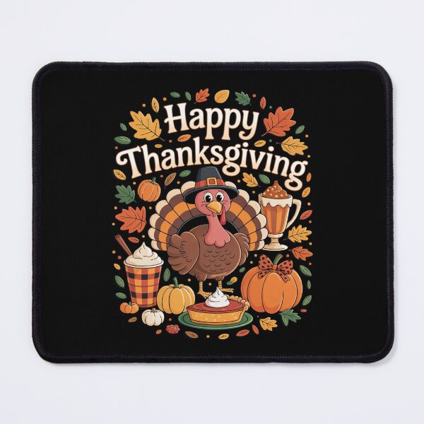 Item preview, Turkey Drinking Coffee Bow Thanksgiving Womens Turkey Day2 designed and sold by MythWoot.