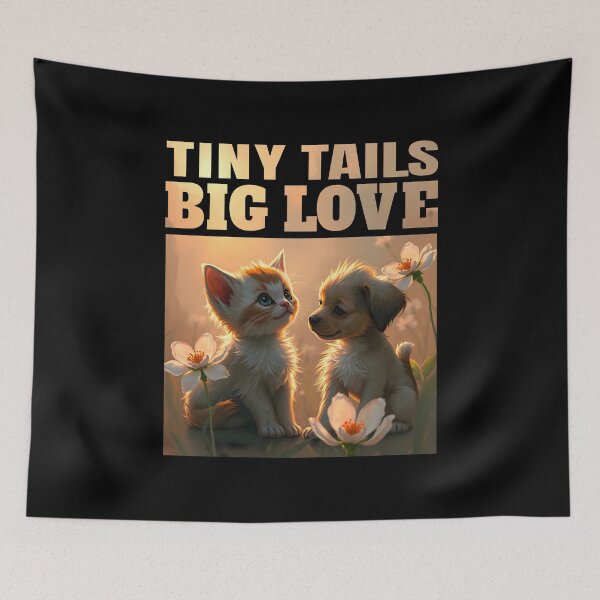 Item preview, Tiny Tails Big Love Animal Friendships designed and sold by Sachie's Studio.