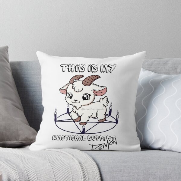 Item preview, Emotional Support Demon (cute) designed and sold by OneofUsThreads.
