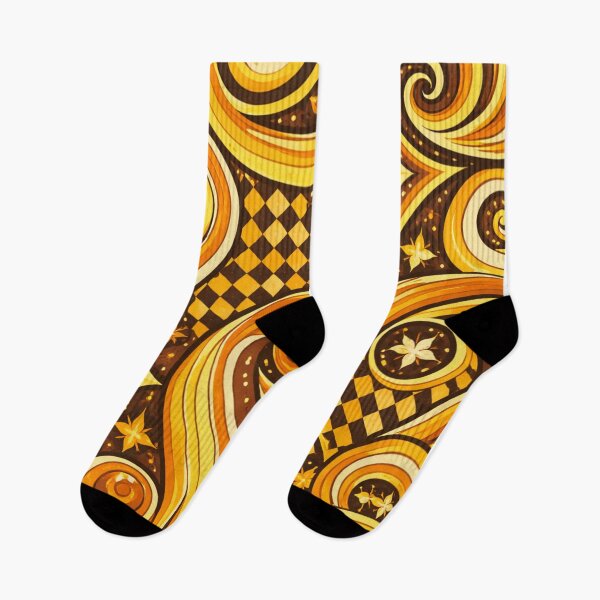 Item preview, Intense Yellow Retro Geometric Pattern – Bold Mid-Century AI Generated Design designed and sold by Cleora Art .