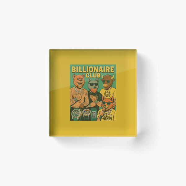 Item preview, Billionaire Club - Wall Street Animals with Hip-Hop Style designed and sold by ARTGENERATESART.