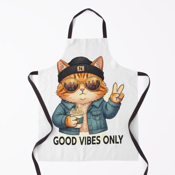 Item preview, Cool Hipster Cat Good Vibes Only designed and sold by MNPJKS.
