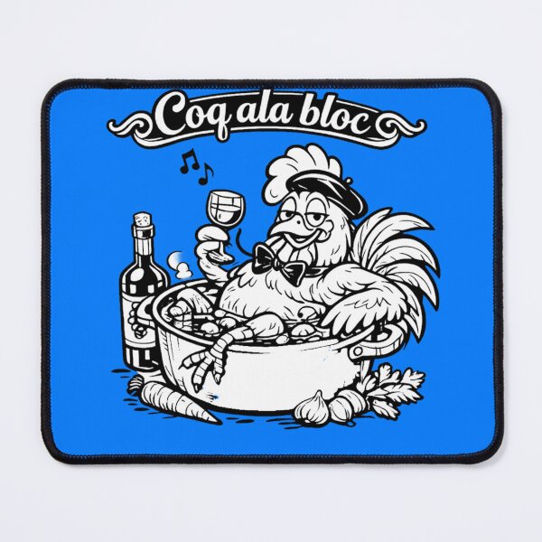 Item preview, Coq à la Bloc – French “Cock Block” Rooster (Pub Night Humor) designed and sold by shaynetwright.