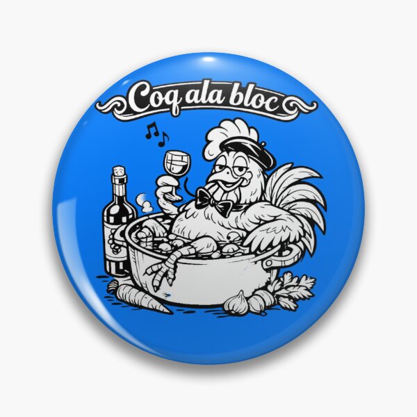Item preview, Coq à la Bloc – French “Cock Block” Rooster (Pub Night Humor) designed and sold by shaynetwright.