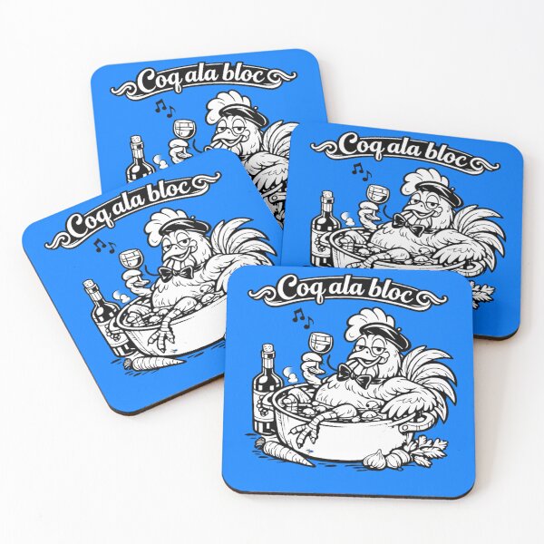 Item preview, Coq à la Bloc – French “Cock Block” Rooster (Pub Night Humor) designed and sold by shaynetwright.