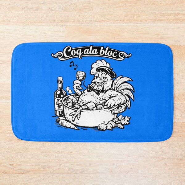 Item preview, Coq à la Bloc – French “Cock Block” Rooster (Pub Night Humor) designed and sold by shaynetwright.