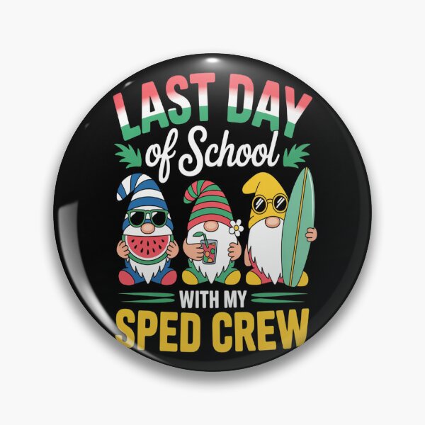 Item preview, Last Day Of School With My SPED Teacher Crew Gnomies Summer designed and sold by brinbotty.