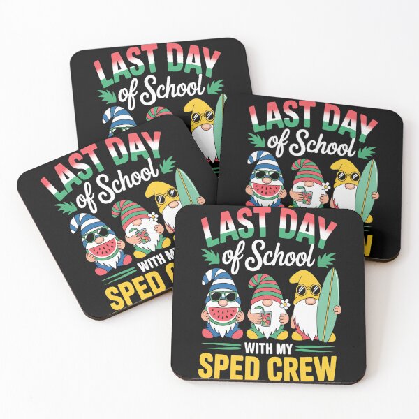 Item preview, Last Day Of School With My SPED Teacher Crew Gnomies Summer designed and sold by brinbotty.