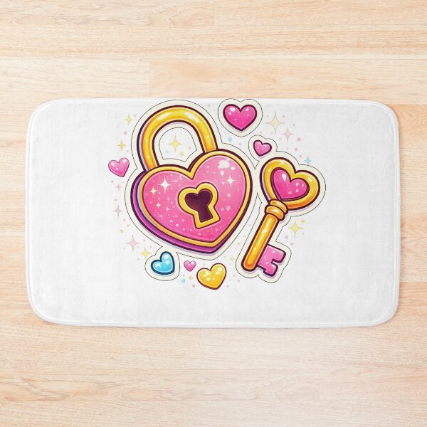 Item preview, Heart Lock & Key Love Sticker | Cute Valentine Couple Gift designed and sold by VibeStickerCo.
