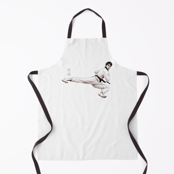 Item preview, Shūren Black Belt – Flying Side Kick Martial Arts Illustration designed and sold by SearsCreative.