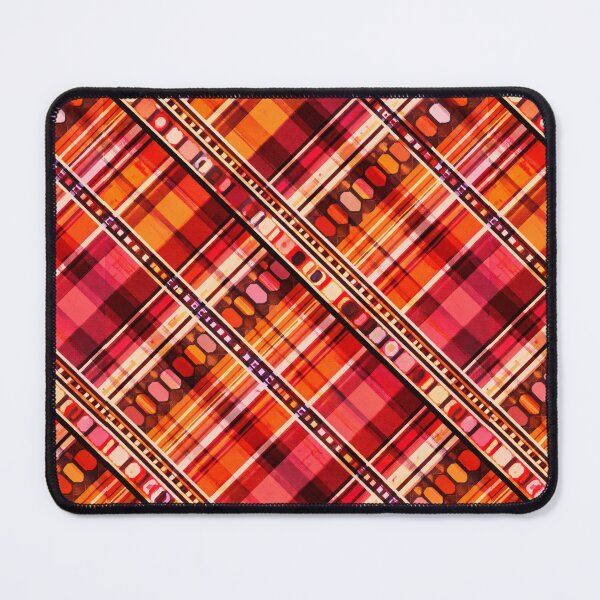 Item preview, Red Retro Plaid Pattern – Geometric Vintage Stripes AI Generated Design designed and sold by Cleora Art .
