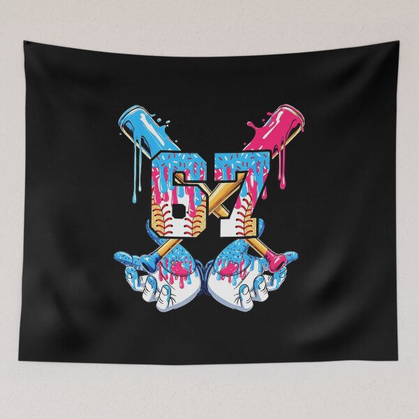 Item preview, 67 Baseball Drip Birthday Graphic designed and sold by miaa-artistshop.