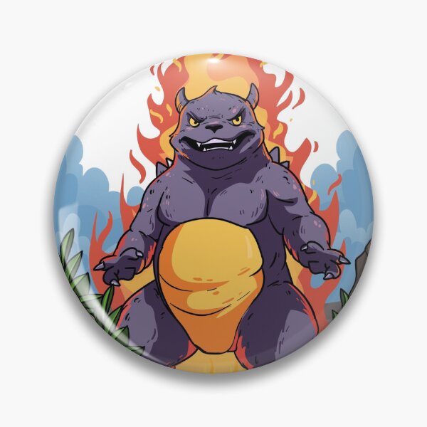 Artikelvorschau, Illustration eines Feuerbestienmonsters entworfen und verkauft von StreetVibe-IND.