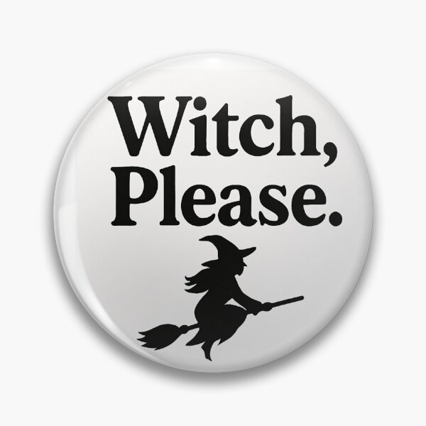 Item preview, Witch, Please – Minimal Black Witch Typography designed and sold by myforestfog.
