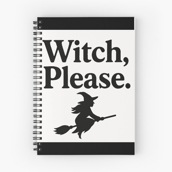 Item preview, Witch, Please – Minimal Black Witch Typography designed and sold by myforestfog.