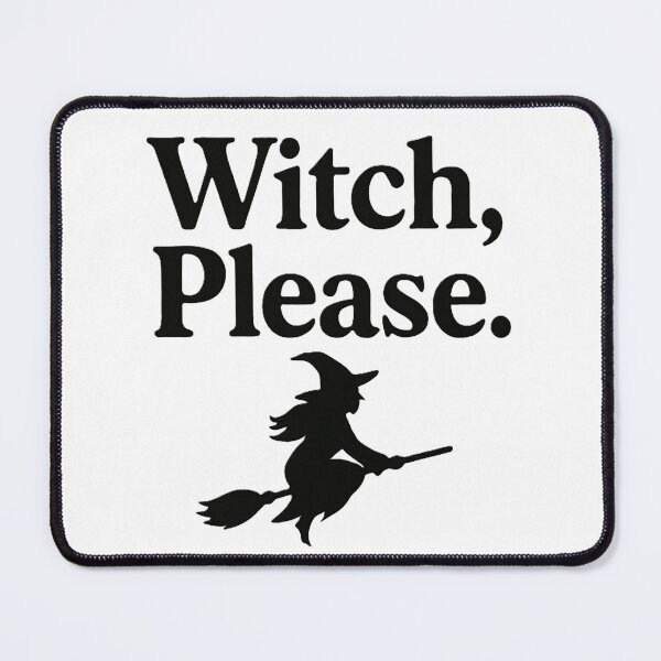 Item preview, Witch, Please – Minimal Black Witch Typography designed and sold by myforestfog.