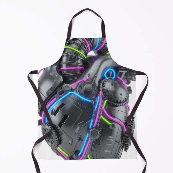 Item preview, Futuristic Mechanical Cyber Heart Illustration - Sci-Fi Anatomy Art designed and sold by seven things shop.