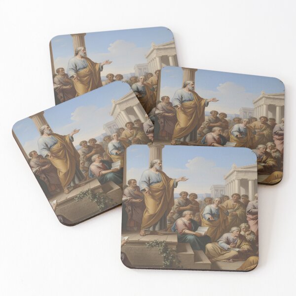 Item preview, St. Paul Preaching in Athens painting designed and sold by 7She.