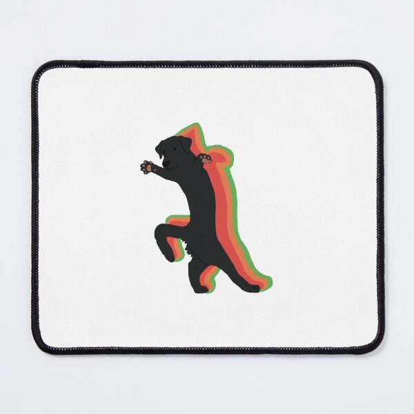 Item preview, Dog Silhouette Rainbow Outline Jumping Graphic designed and sold by JEFDodsonArt.
