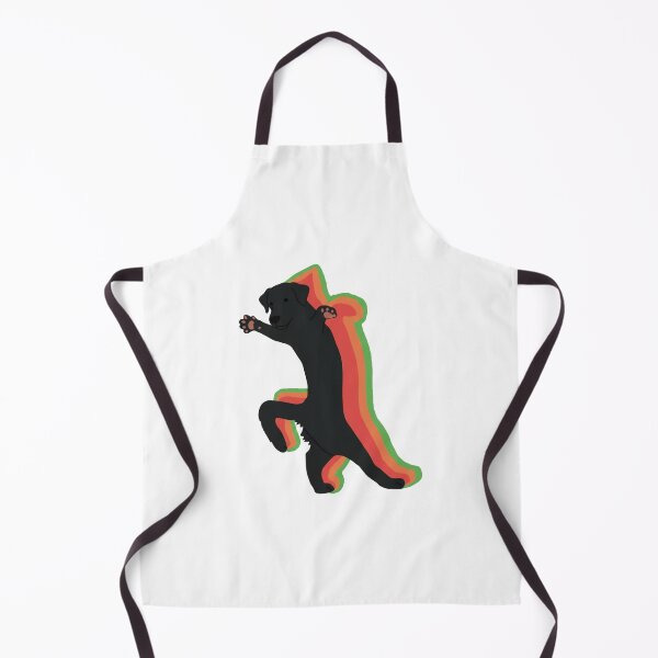 Item preview, Dog Silhouette Rainbow Outline Jumping Graphic designed and sold by JEFDodsonArt.