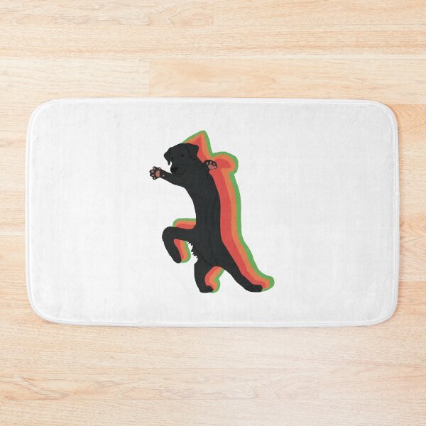 Item preview, Dog Silhouette Rainbow Outline Jumping Graphic designed and sold by JEFDodsonArt.