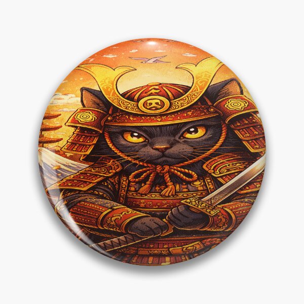 Item preview, Samurai Cat designed and sold by DinsignStudio.
