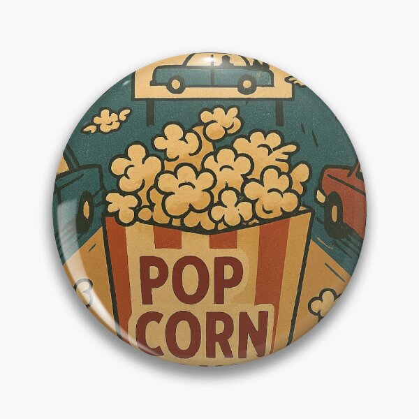 Item preview,  Popcorn Club - Vintage Drive-In Cinema Poster designed and sold by ARTGENERATESART.