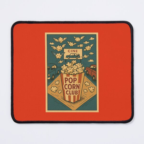 Item preview, Popcorn Club - Vintage Drive-In Cinema Poster designed and sold by ARTGENERATESART.
