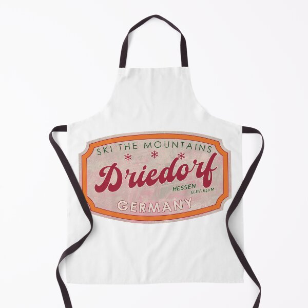 Item preview, Driedorf, Germany, Hessen, Ski, textured skiing badge designed and sold by Wanderful-roads.