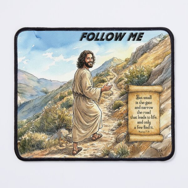 Item preview, Follow Jesus On The Narrow Road designed and sold by Lion and Lamb Design.