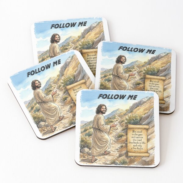 Item preview, Follow Jesus On The Narrow Road designed and sold by Lion and Lamb Design.