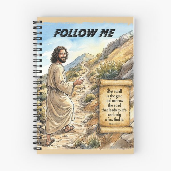 Item preview, Follow Jesus On The Narrow Road designed and sold by Lion and Lamb Design.