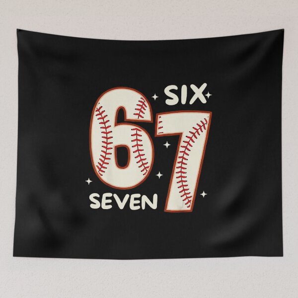 Item preview, 67 Baseball Six Seven Number Graphic designed and sold by miaa-artistshop.