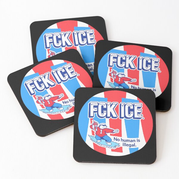 Item preview, FCK ICE - No human is illegal designed and sold by DIRTYDUNNZ.