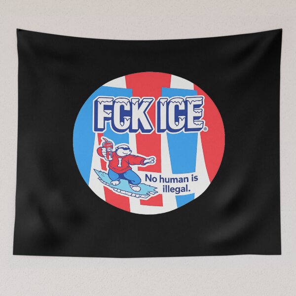 Item preview, FCK ICE - No human is illegal designed and sold by DIRTYDUNNZ.