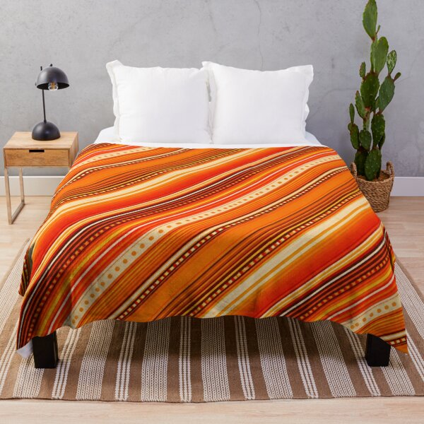 Item preview, Intense Orange Retro Stripe Pattern – Bold Geometric Lines AI Generated Design designed and sold by Cleora Art .