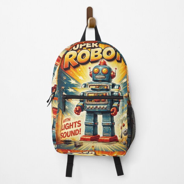 Item preview, Super Robot Retro Toy – Vintage Sci-Fi Design designed and sold by Mauswohn.