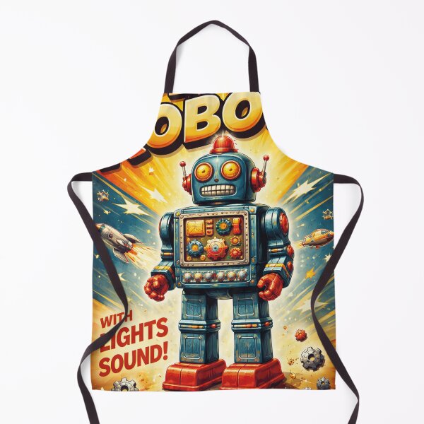 Item preview, Super Robot Retro Toy – Vintage Sci-Fi Design designed and sold by Mauswohn.