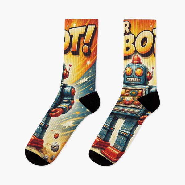 Item preview, Super Robot Retro Toy – Vintage Sci-Fi Design designed and sold by Mauswohn.